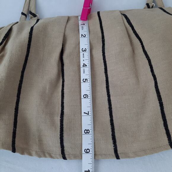 5 For $20.00 Sale Honey Punch Boho Crop Halter Top, Medium, Tan & Black - Picture 7 of 12